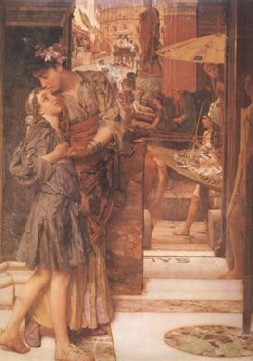 Alma-Tadema, Sir Lawrence The Parting Kiss (mk24) Sweden oil painting art